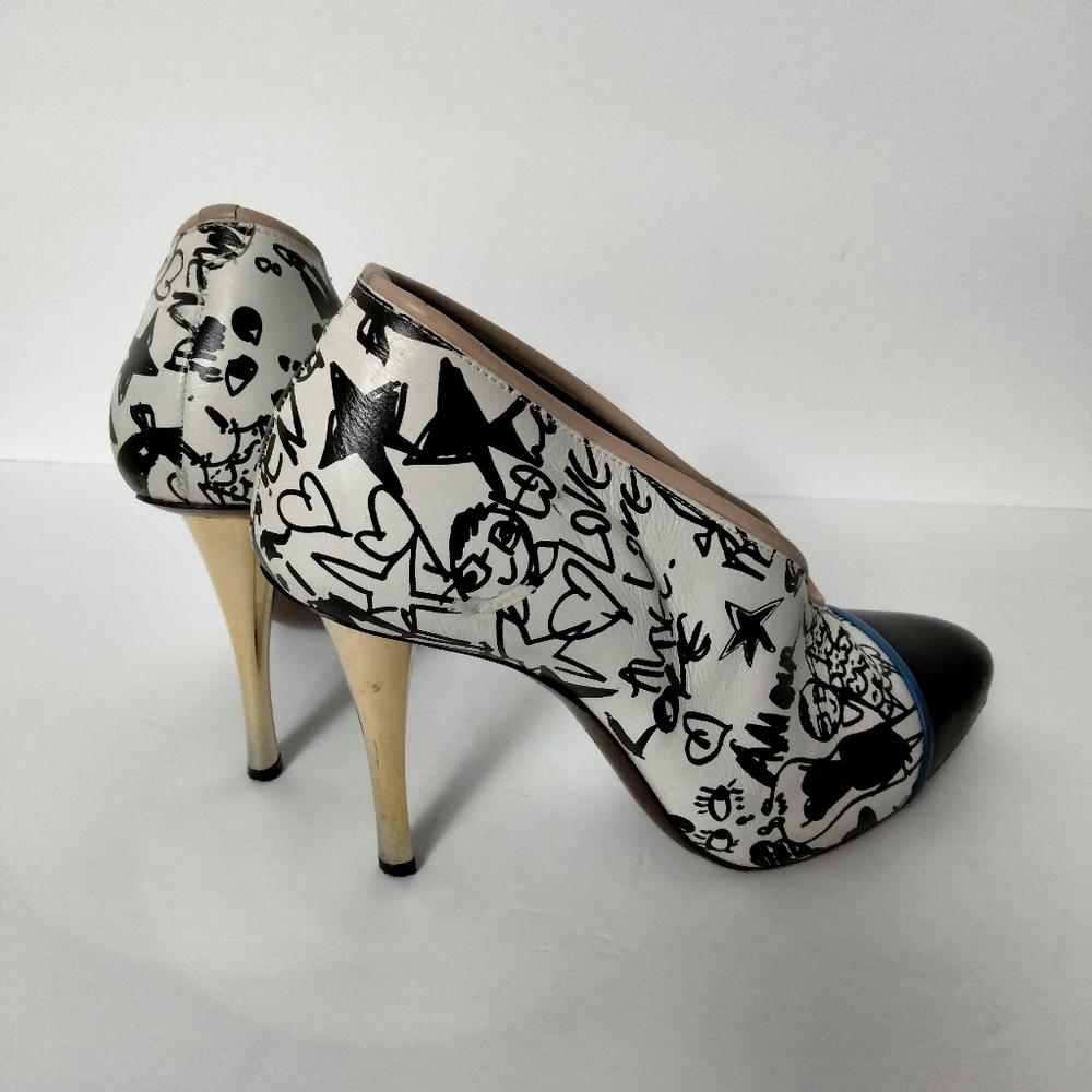 LANVIN BLACK/WHITE PRINTED. - Picture 4 of 10